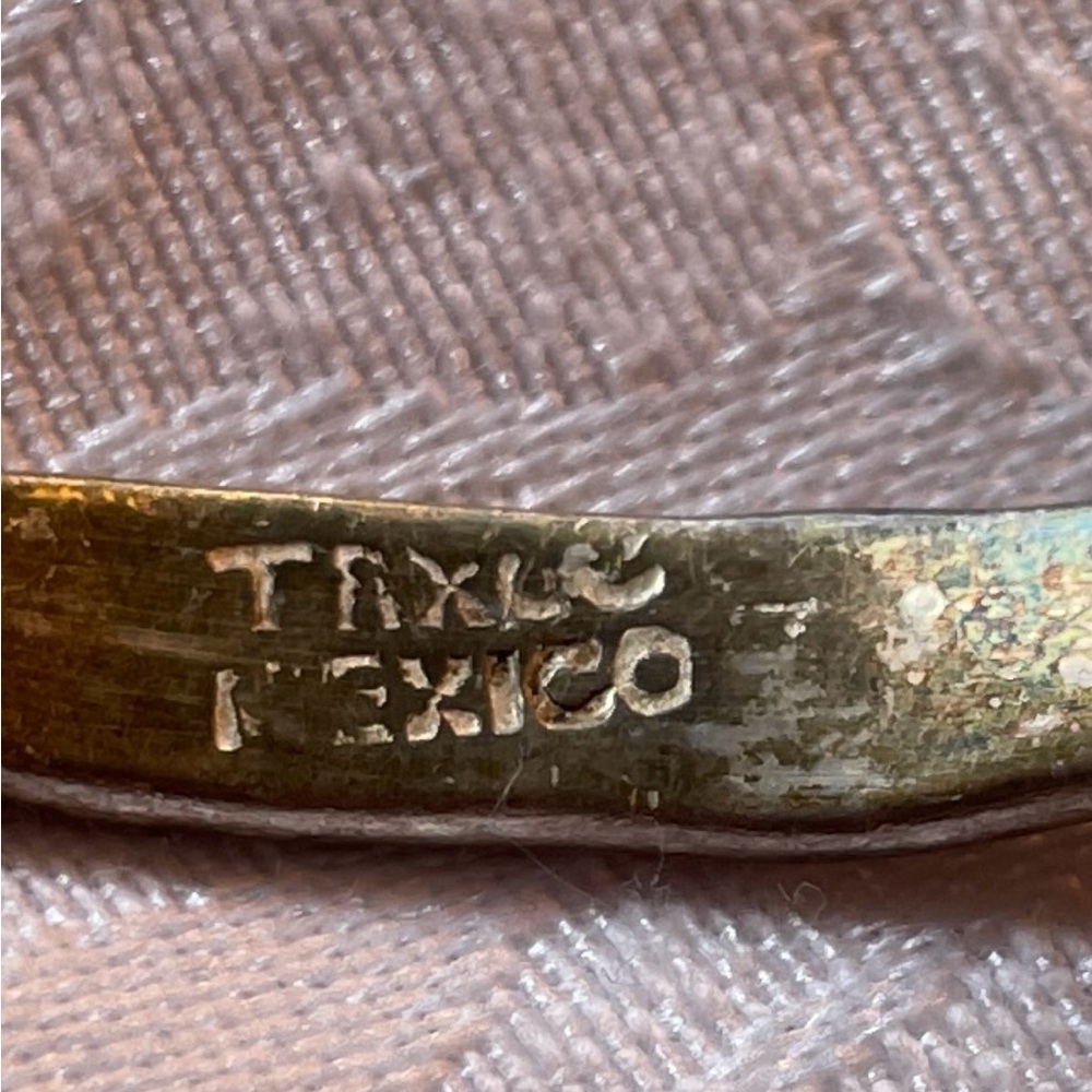 Vintage sterling silver Cozumel Bangle Bracelet - Picture 4 of 6